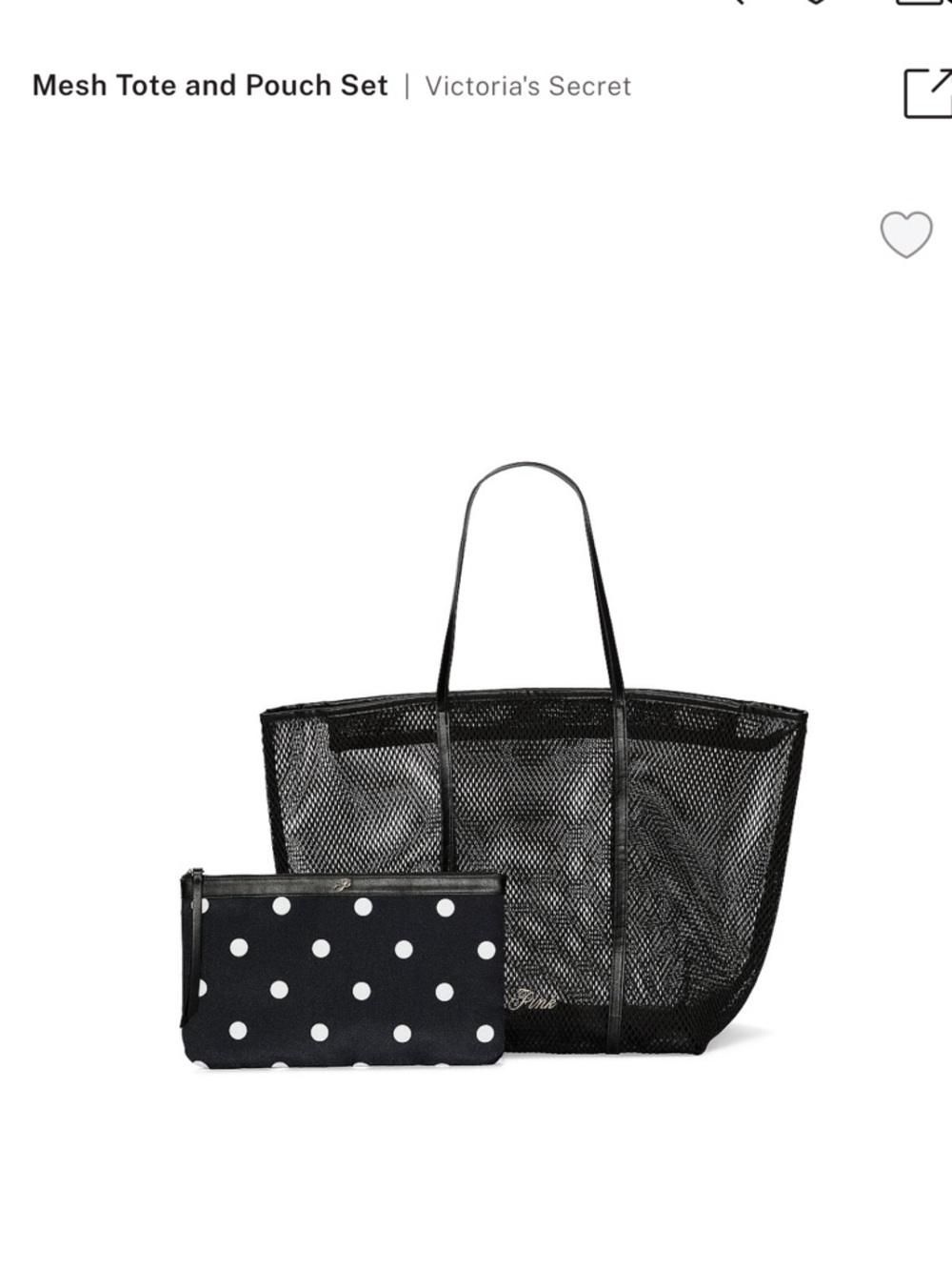 Victoria secret mesh tote NWT